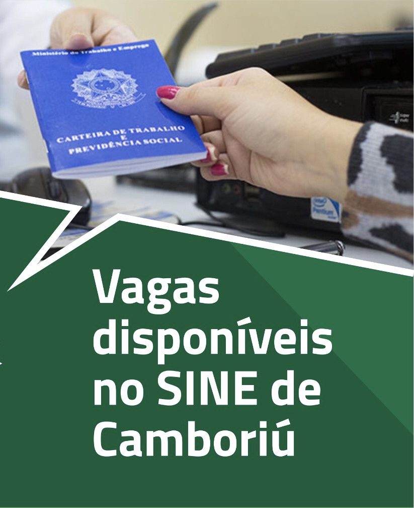 Sine de Camboriú divulga vagas de emprego