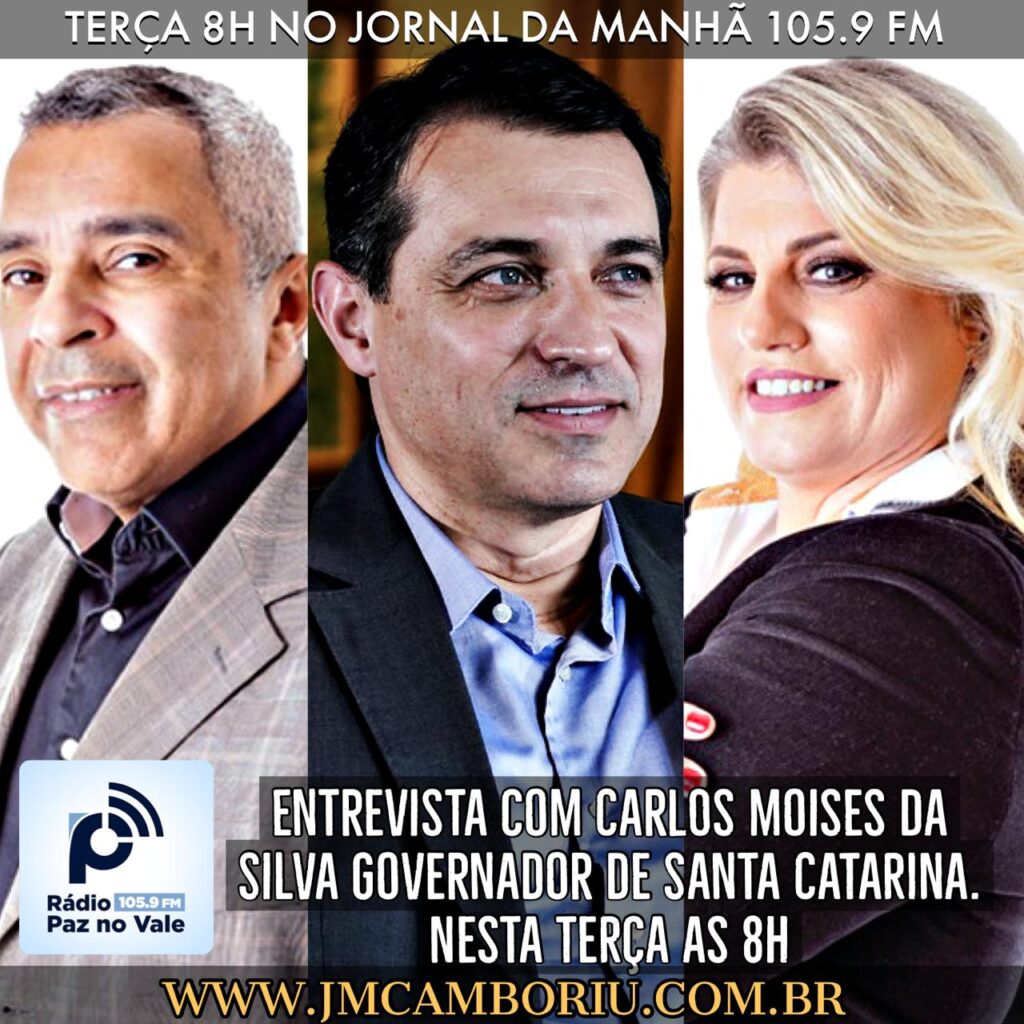 Governador Carlos Moisés nesta terça-feira  no Jornal da Manhã as 8h