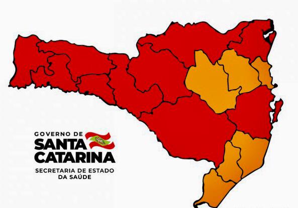 Governo do Estado divulga novo mapa de Matriz de Risco de Santa Catarina