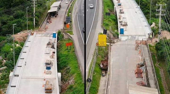 Acesso à Balneário Camboriú está restrito devido a obras sobre o Rio Camboriú, desalinhamento da obra tem causado polêmica