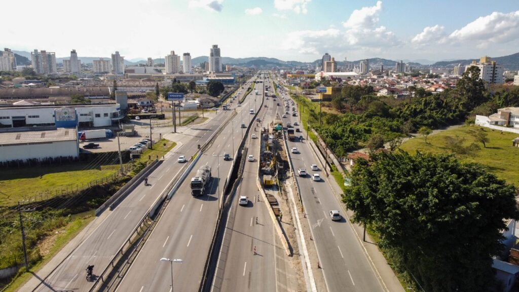 Nova etapa para reforma da ponte sobre o Rio Passa Vinte, na BR-101/SC em Palhoça, inicia a partir desta terça-feira