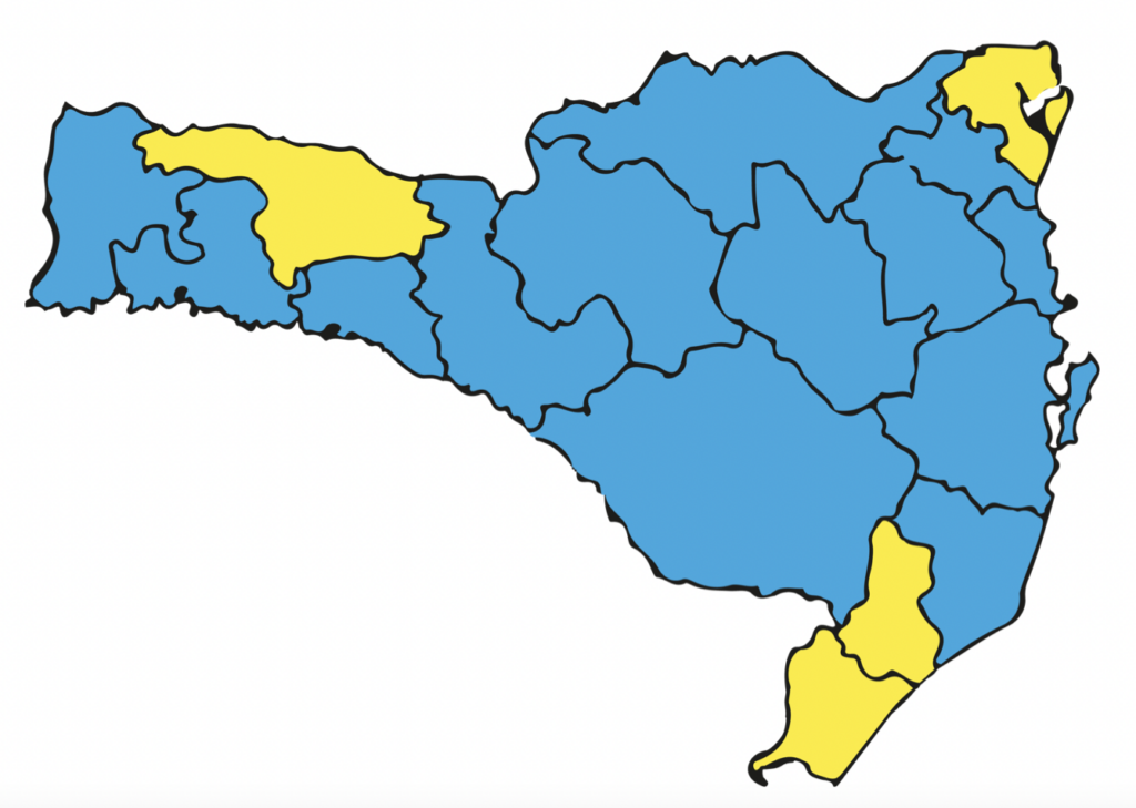 Estado atualiza Matriz de Risco. Treze regiões apresentam risco moderado