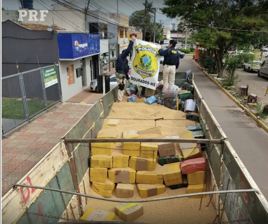 PRF faz a maior apreensão de maconha do ano em Ponta Porã