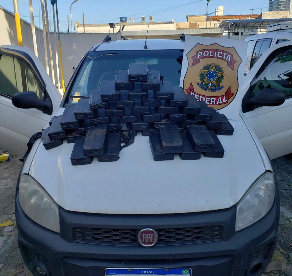 Polícia Federal apreende 47 quilos de cocaína na BR101