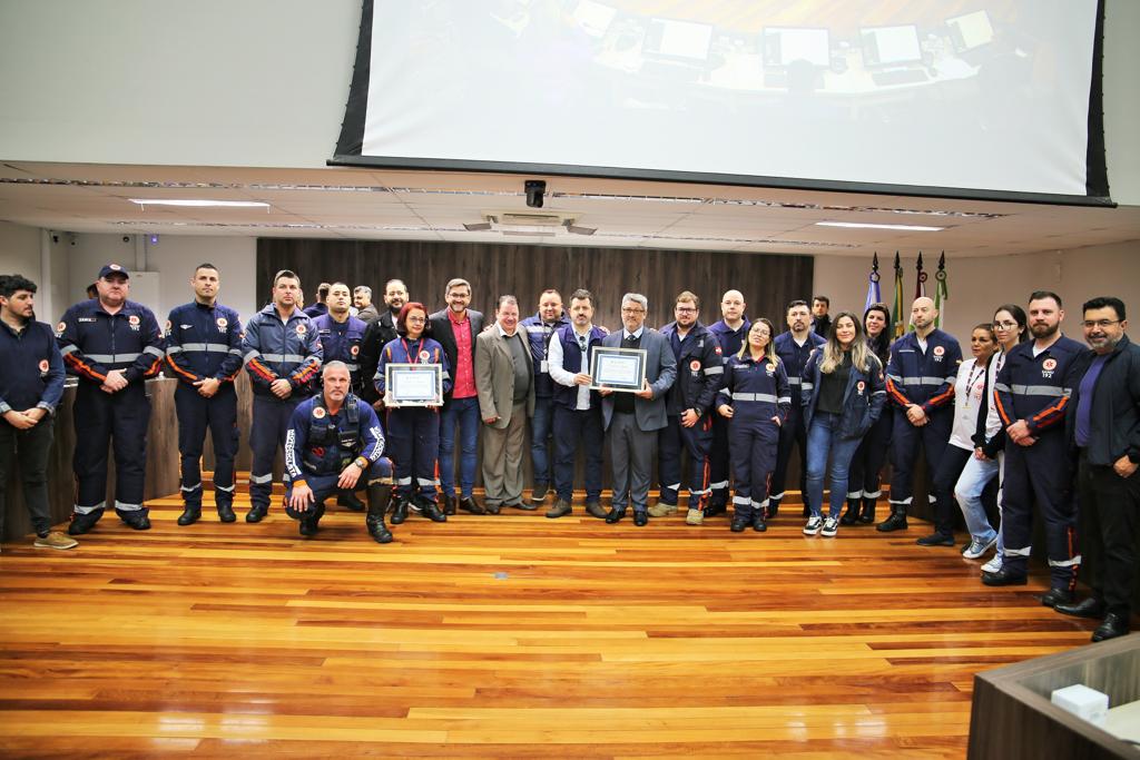 SAMU de BC é homenageado na Câmara de Vereadores pelo trabalho realizado na pandemia