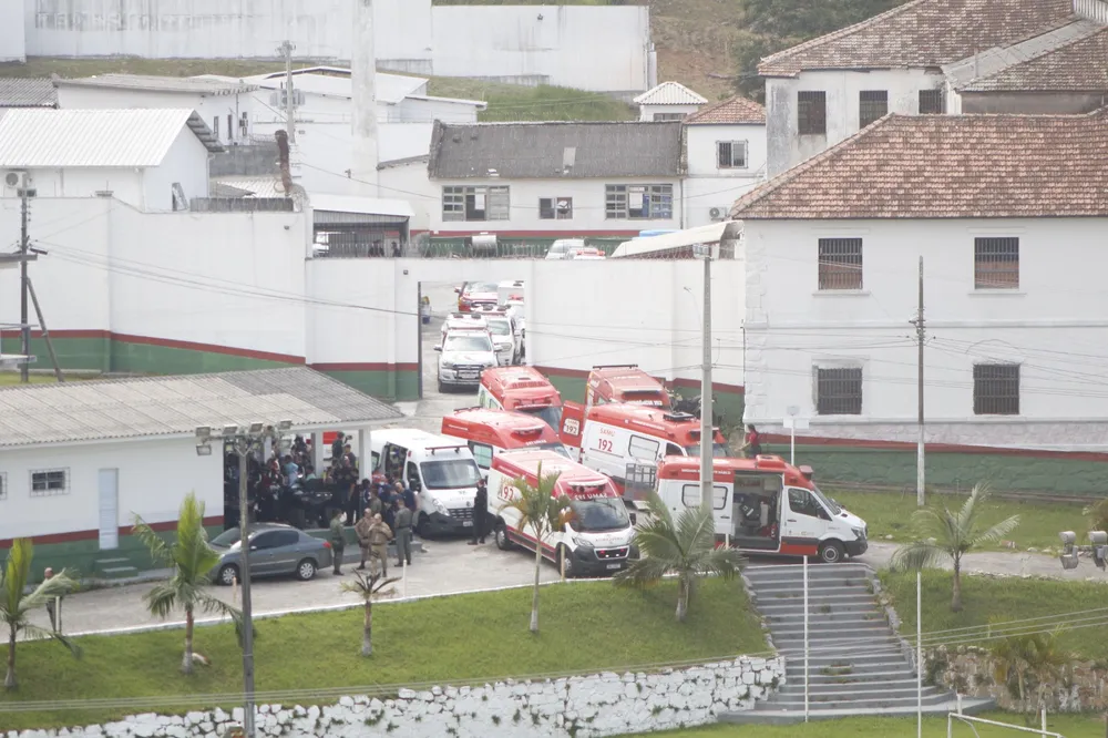 Três presos morrem em Incêndio que atinge Complexo Prisional de Florianópolis