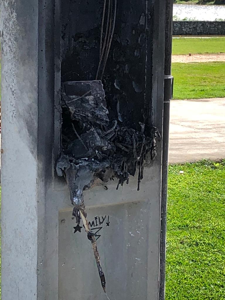 Vandalismo em parques e vias públicas em Camboriú