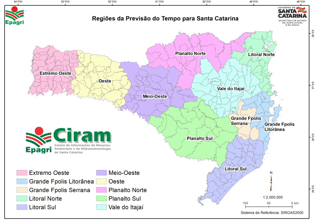 Nova frente fria traz mudança no tempo para o Litoral Norte de SC